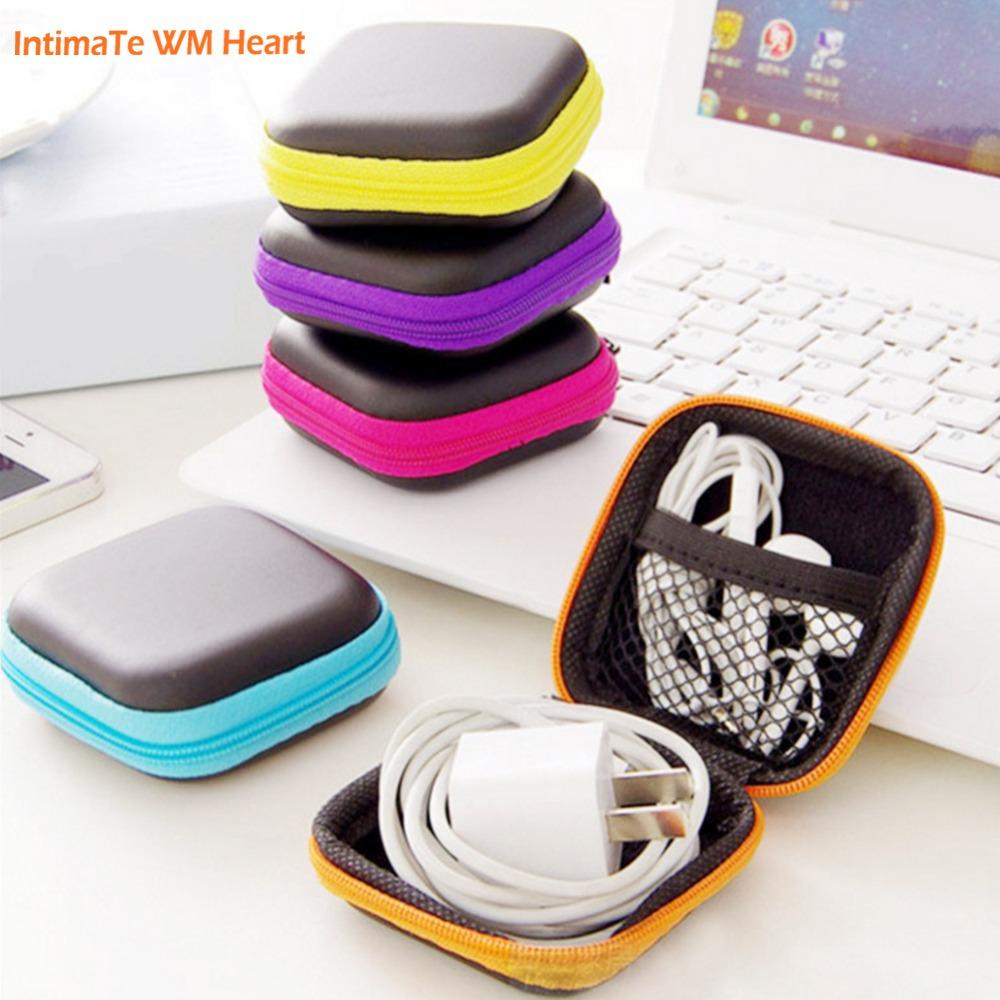 Storage Bag Case For Earphone EVA Headphone Case Container Cable Earbuds Storage Box Pouch Bag