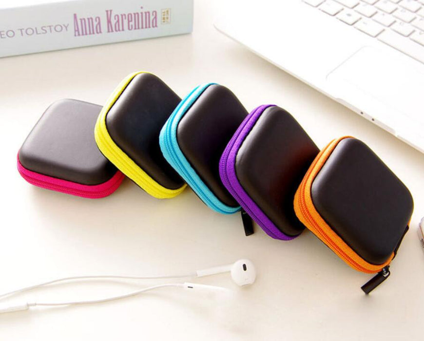 Storage Bag Case For Earphone EVA Headphone Case Container Cable Earbuds Storage Box Pouch Bag