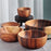 Acacia Wood Bowl Solid Wood Plate Tableware Salad Bowl Shallow Mouth Bowl