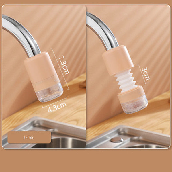 Booster Faucet Splash-Proof Head Extension Extender Kitchen Shower Rotating Tap Universal Faucet Filter