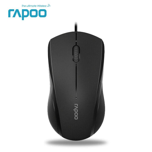 Rapoo N1600 Wired Silent Mouse 1000DPI Optical USB Gaming Mouse for Macbook Laptop Computer