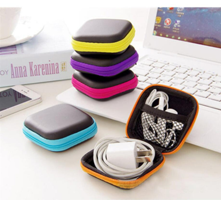 Storage Bag Case For Earphone EVA Headphone Case Container Cable Earbuds Storage Box Pouch Bag